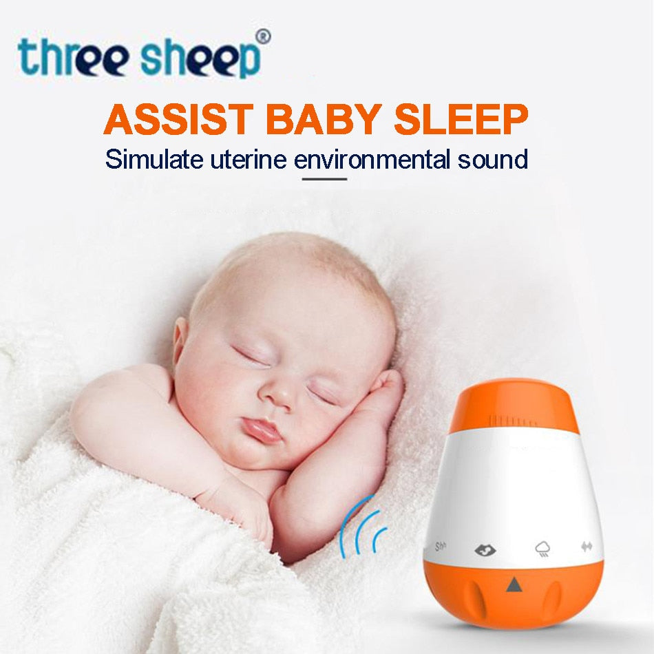 Baby White Noise Machine Smart Music Voice Sensor Infants  Bad Sleep Helper Therapy Sound Monitor Generator for Babies Relax Toy